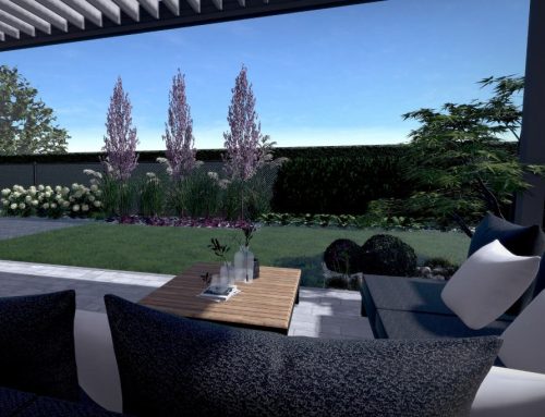 Projekt małego ogrodu przy szeregówce