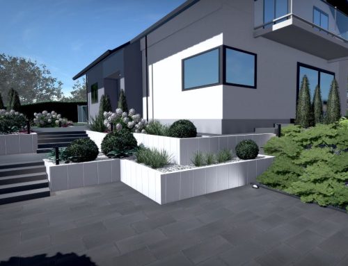 Ogród w Bielsku Białej w Lipniku